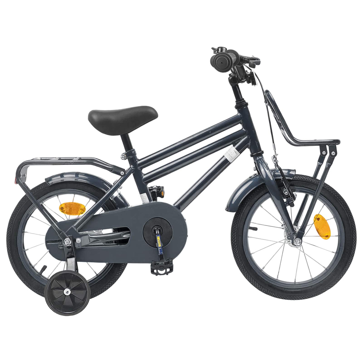 Bicicleta Infantil 14 Polegadas para 3 a 5 anos Cinzento-Escuro — foto 1