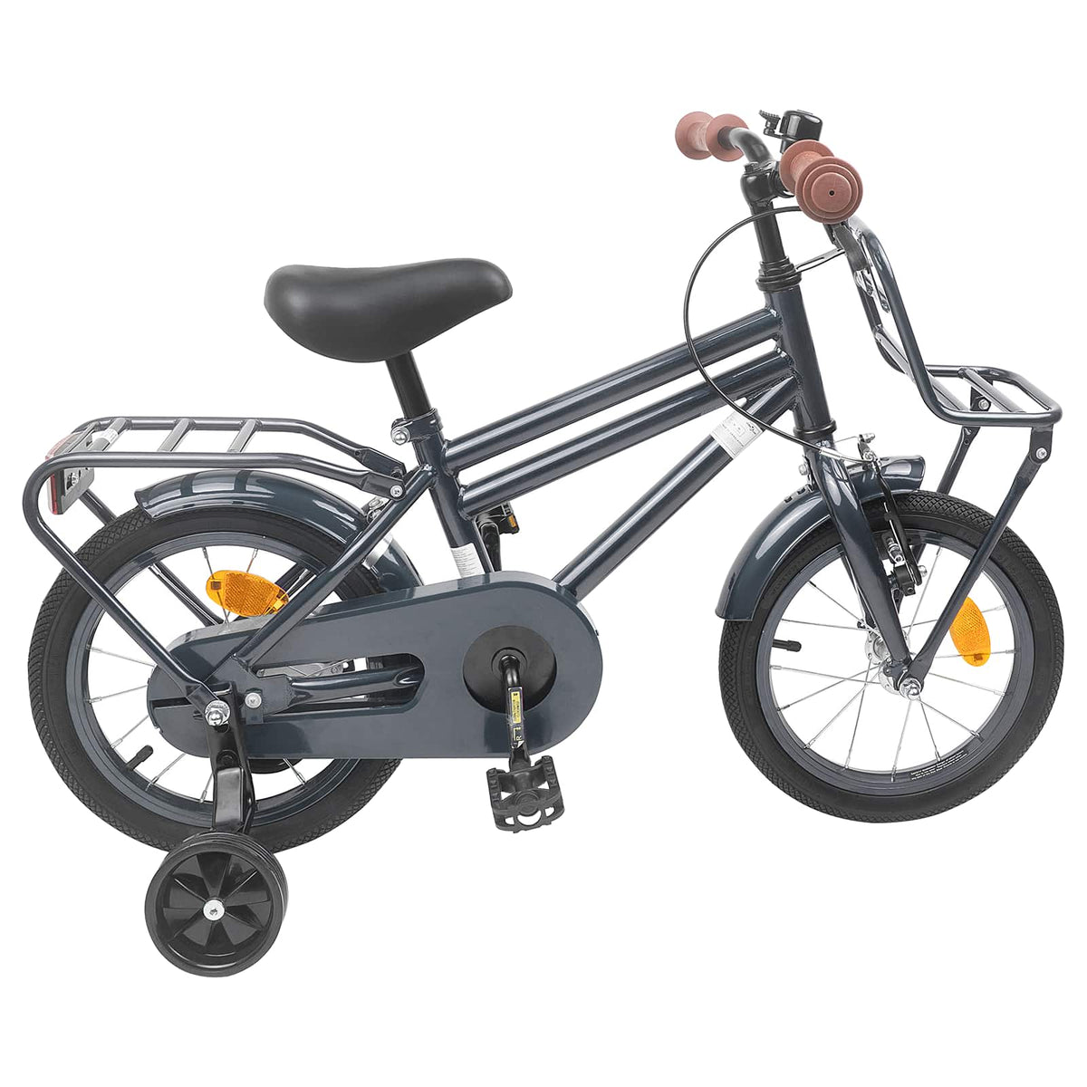 Bicicleta Infantil 14 Polegadas para 3 a 5 anos Cinzento-Escuro — foto 3