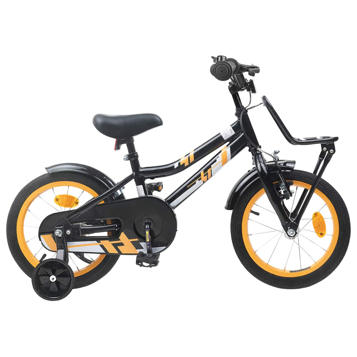 Bicicleta Infantil 14 Polegadas para 3 a 5 anos Laranja e Preto — foto 1