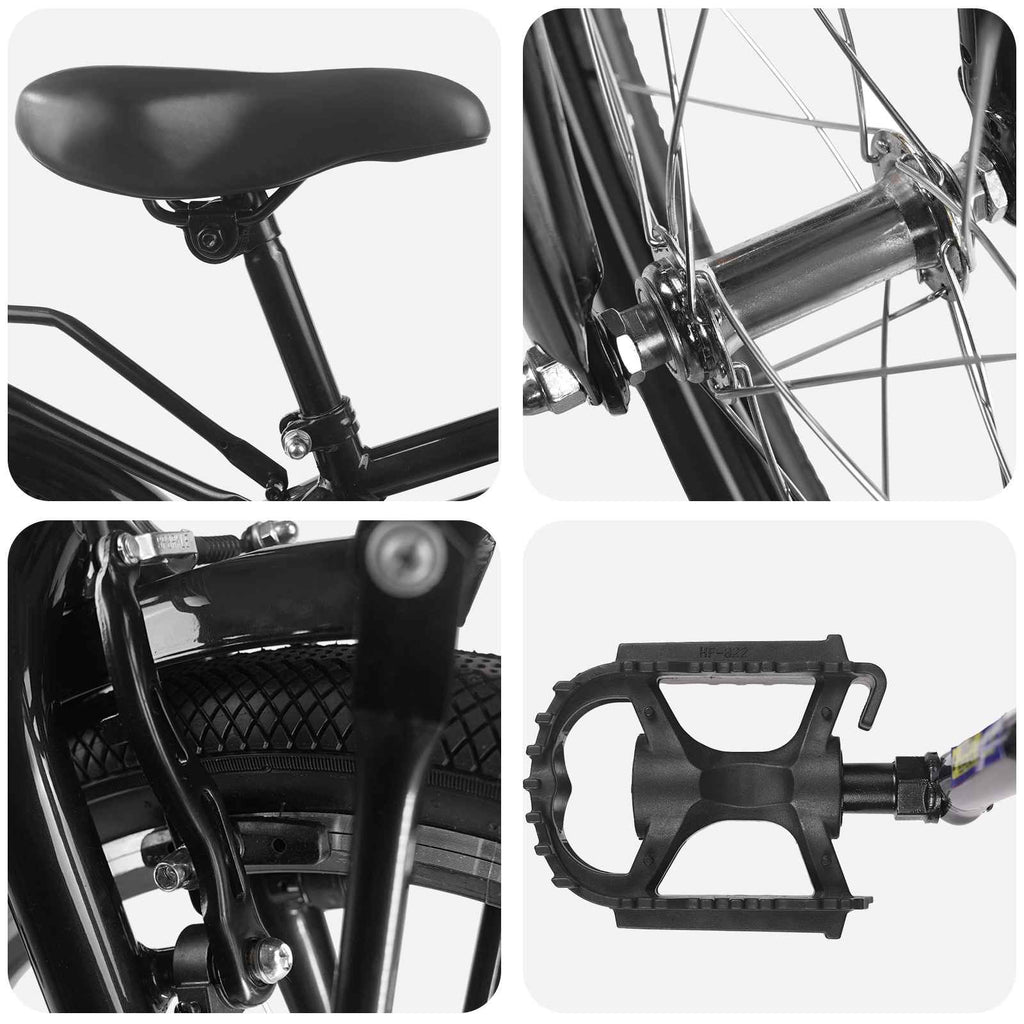 Bicicleta Infantil 14 Polegadas para 3 a 5 anos Preto — foto 4