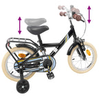 Bicicleta Infantil 14 Polegadas para 3 a 5 anos Preto — foto 7