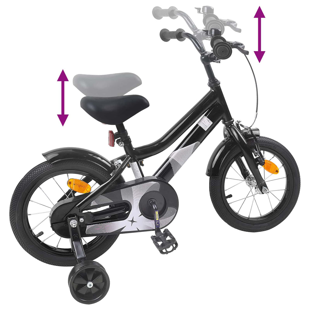 Bicicleta Infantil 14 Polegadas para 3 a 5 anos Preto — foto 7