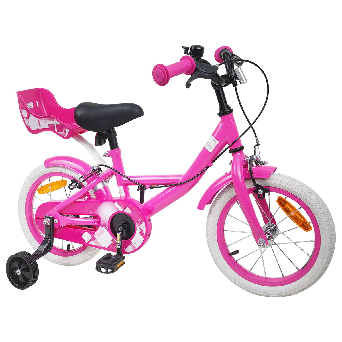 Bicicleta Infantil 14 Polegadas para 3 a 5 anos Rosa — foto 2