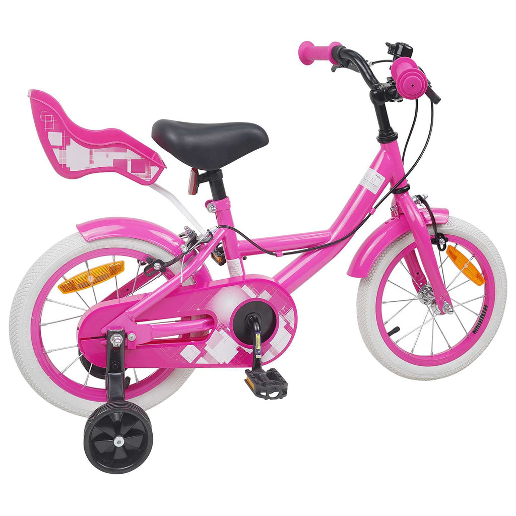 Bicicleta Infantil 14 Polegadas para 3 a 5 anos Rosa — foto 3