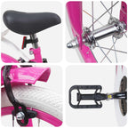 Bicicleta Infantil 14 Polegadas para 3 a 5 anos Rosa — foto 4