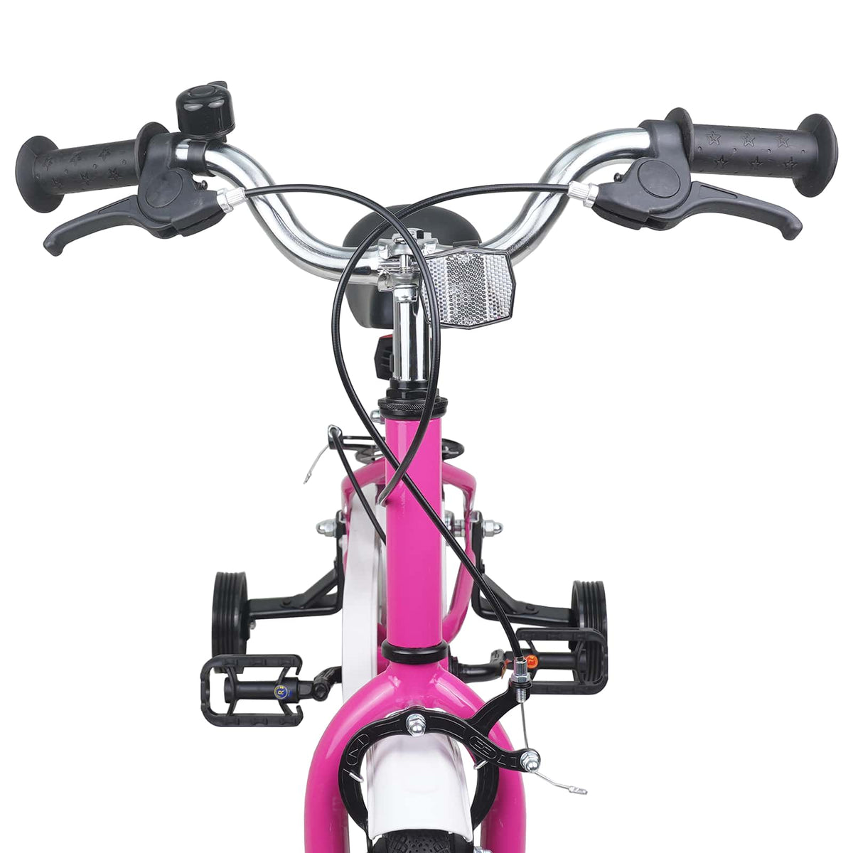 Bicicleta Infantil 14 Polegadas para 3 a 5 anos Rosa Branco — foto 5