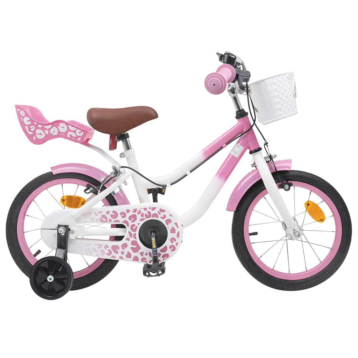Bicicleta Infantil 14 Polegadas para 3 a 5 anos Rosa Claro — foto 1