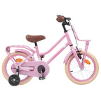 Bicicleta Infantil 14 Polegadas para 3 a 5 anos Rosa Claro — foto 1