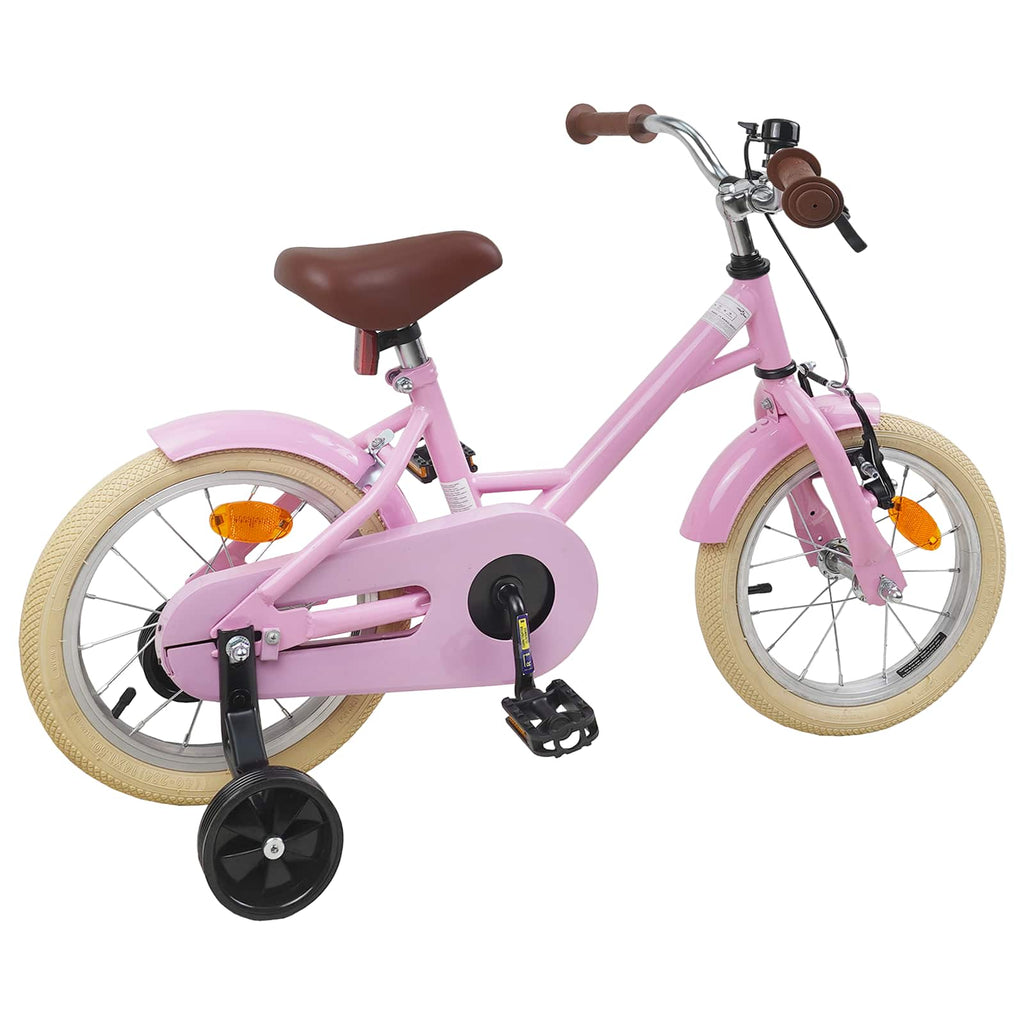 Bicicleta Infantil 14 Polegadas para 3 a 5 anos Rosa Claro — foto 3