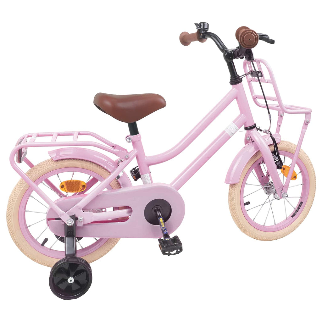 Bicicleta Infantil 14 Polegadas para 3 a 5 anos Rosa Claro — foto 3