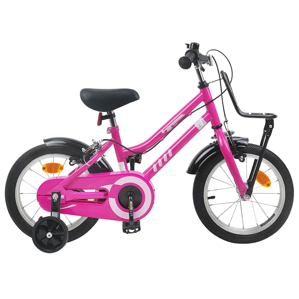 Bicicleta Infantil 14 Polegadas para 3 a 5 anos Rosa e Preto — foto 1
