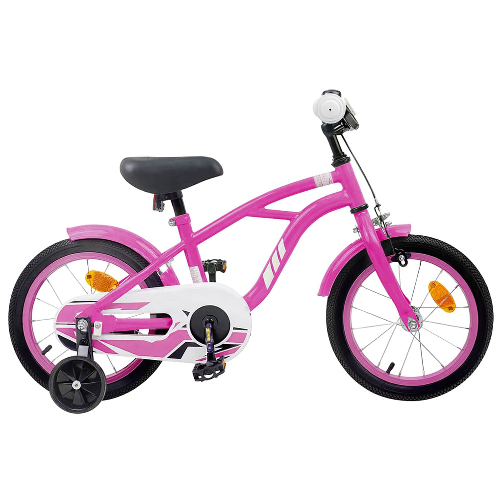 Bicicleta Infantil 14 Polegadas para 3 a 5 anos Rosa Escuro — foto 1