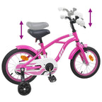 Bicicleta Infantil 14 Polegadas para 3 a 5 anos Rosa Escuro — foto 7