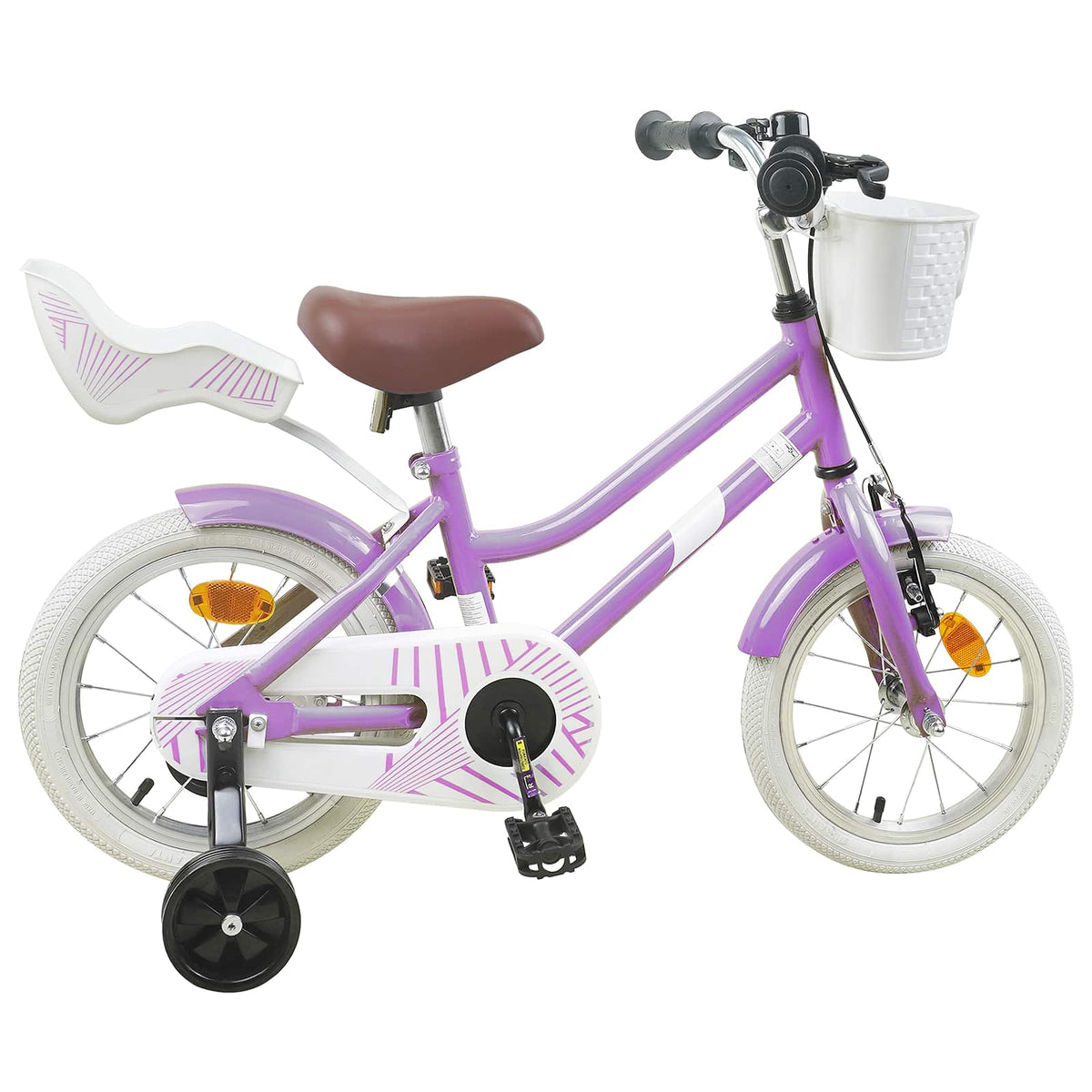 Bicicleta Infantil 14 Polegadas para 3 a 5 anos Roxo — foto 3
