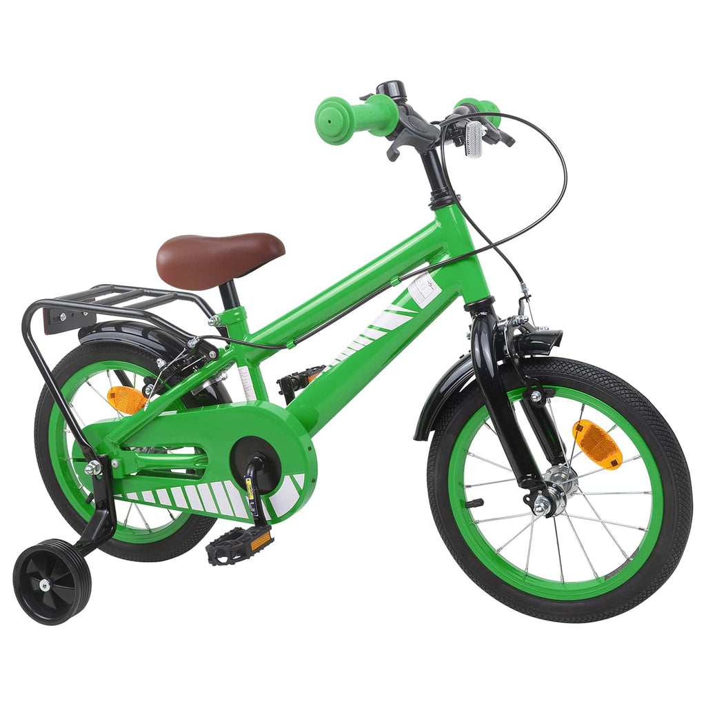 Bicicleta Infantil 14 Polegadas para 3 a 5 anos Verde — foto 2