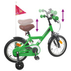 Bicicleta Infantil 14 Polegadas para 3 a 5 anos Verde — foto 7