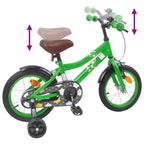Bicicleta Infantil 14 Polegadas para 3 a 5 anos Verde — foto 7