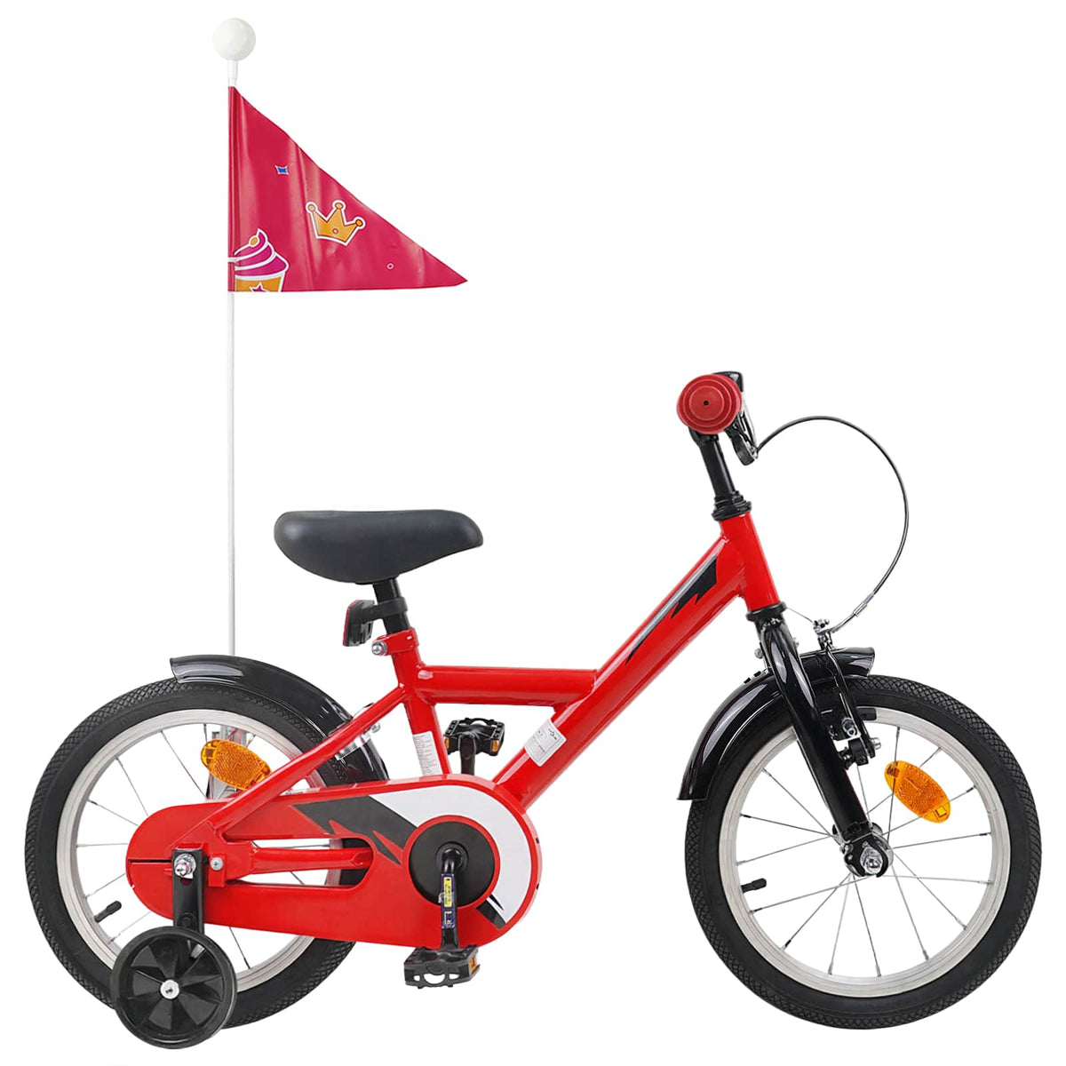 Bicicleta Infantil 14 Polegadas para 3 a 5 anos Vermelho — foto 1