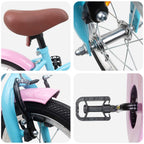 Bicicleta Infantil 16 Polegadas para 4-6 anos Azul-Claro — foto 4