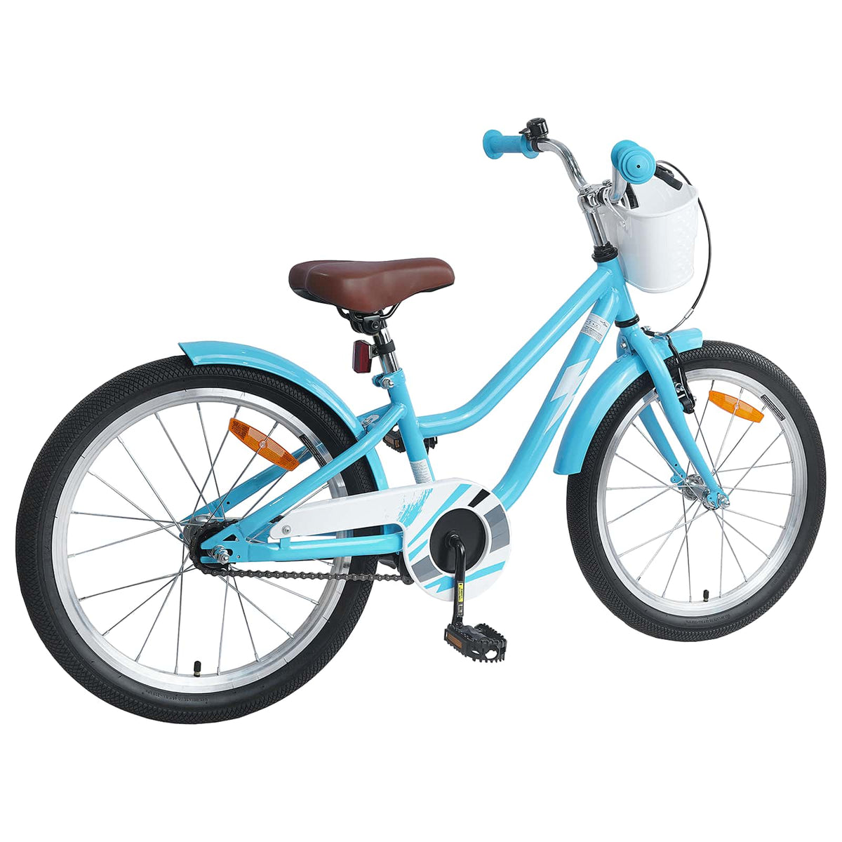 Bicicleta Infantil 18 Polegadas para 5-7 anos Azul-Claro — foto 3