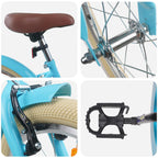 Bicicleta Infantil 18 Polegadas para 5-7 anos Azul-Claro — foto 4