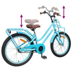 Bicicleta Infantil 18 Polegadas para 5-7 anos Azul-Claro — foto 7