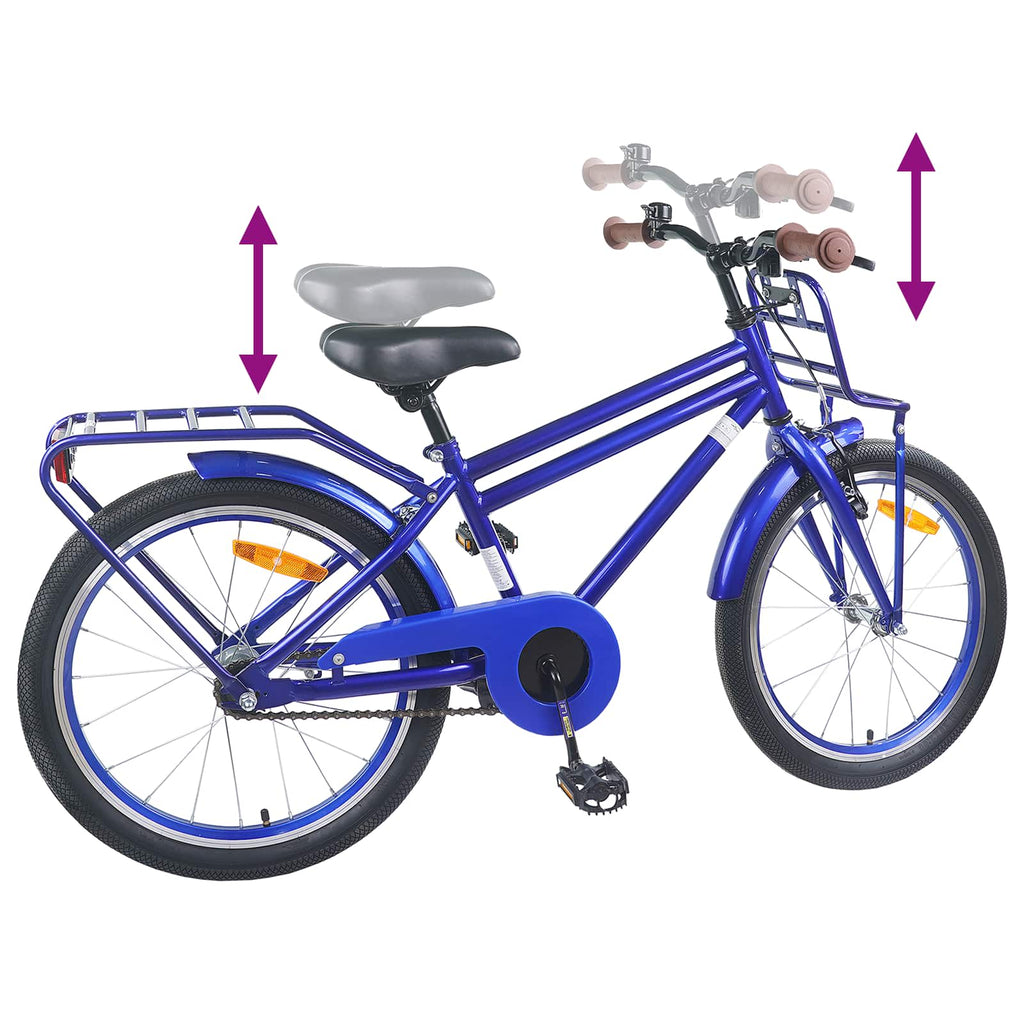 Bicicleta Infantil 18 Polegadas para 5-7 anos Azul Escuro — foto 7