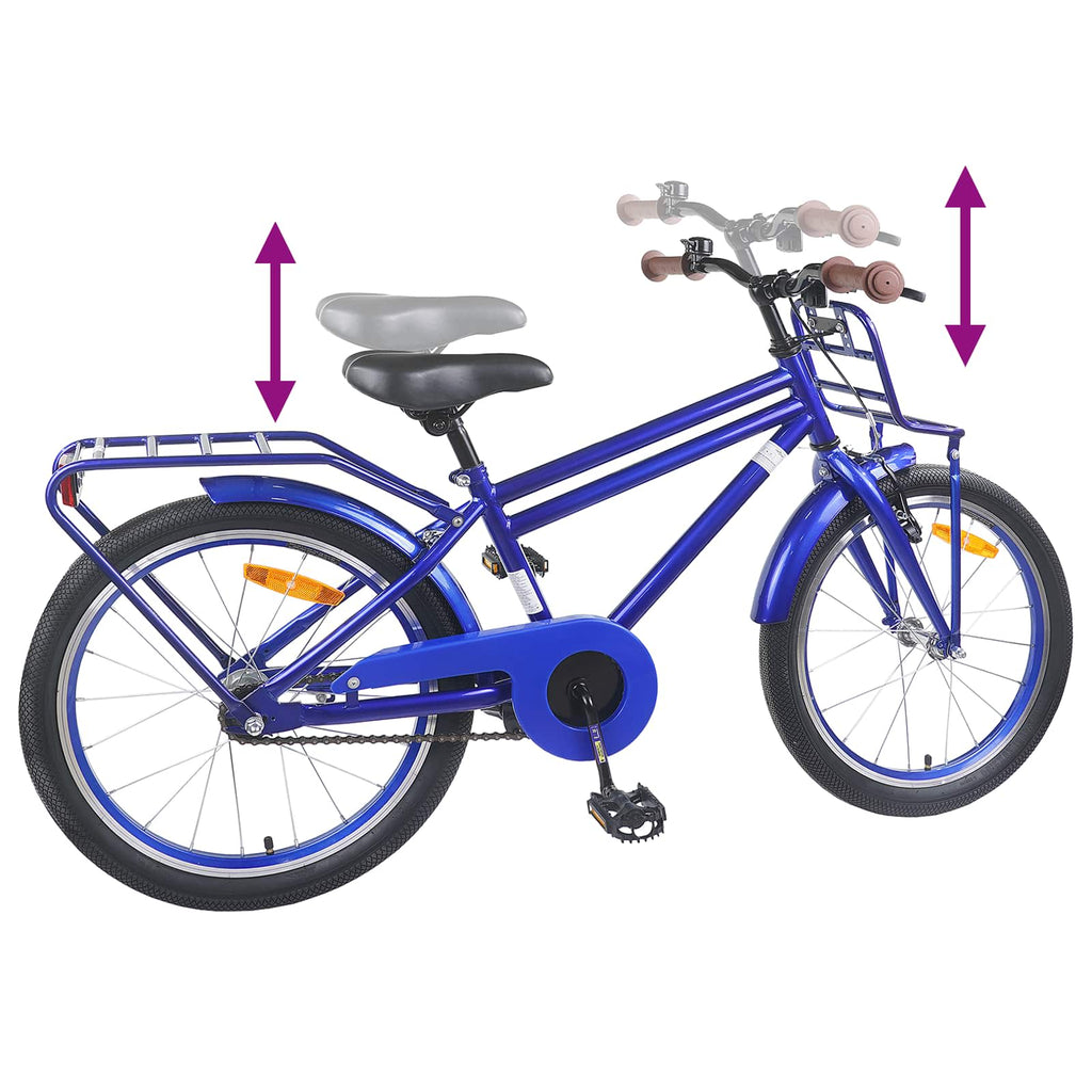 Bicicleta Infantil 18 Polegadas para 5-7 anos Azul Escuro — foto 7