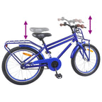 Bicicleta Infantil 18 Polegadas para 5-7 anos Azul Escuro — foto 7