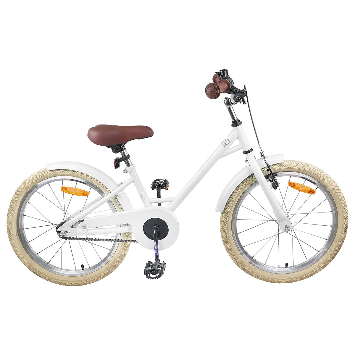 Bicicleta Infantil 18 Polegadas para 5-7 anos Branco — foto 1