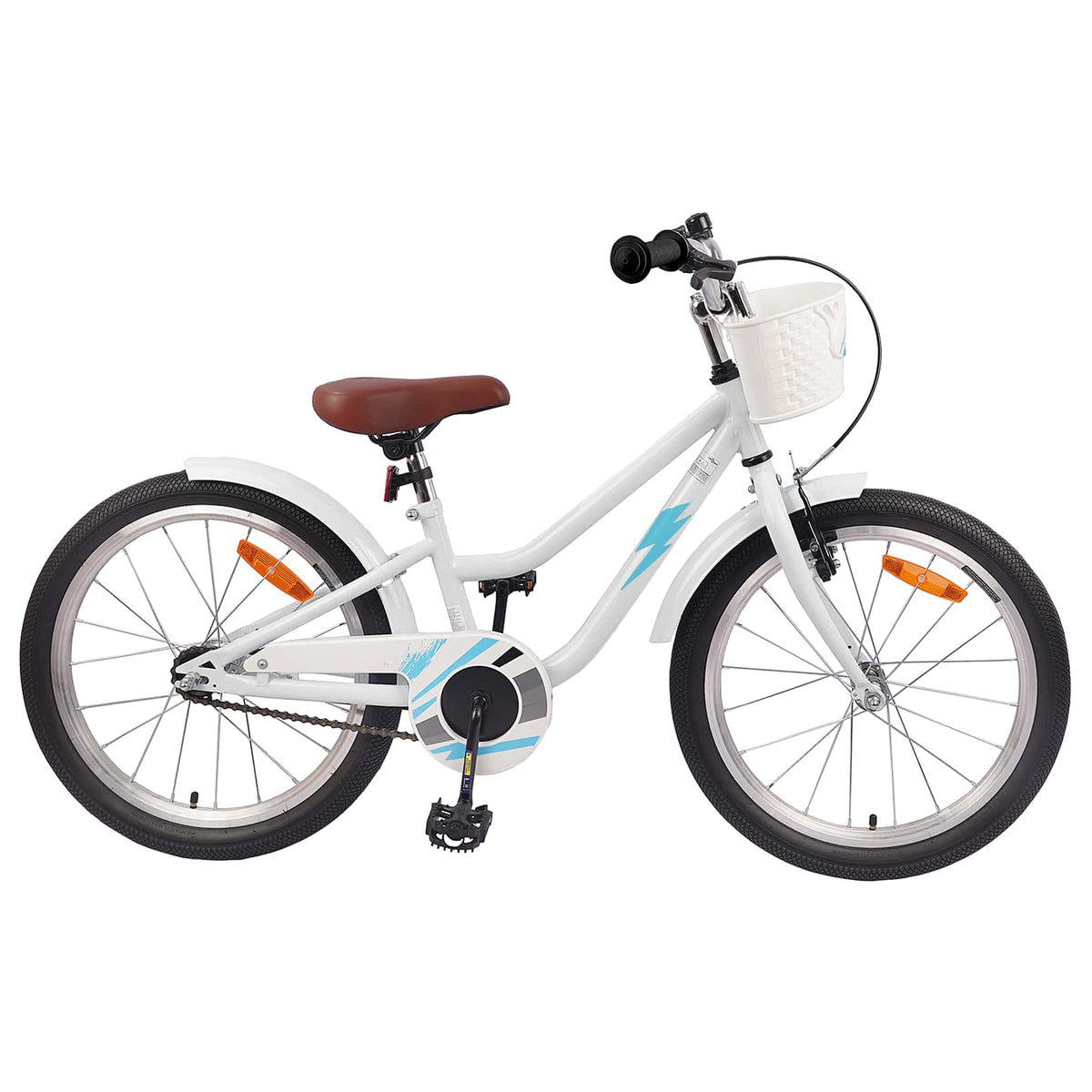 Bicicleta Infantil 18 Polegadas para 5-7 anos Branco — foto 1
