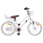 Bicicleta Infantil 18 Polegadas para 5-7 anos Branco — foto 1