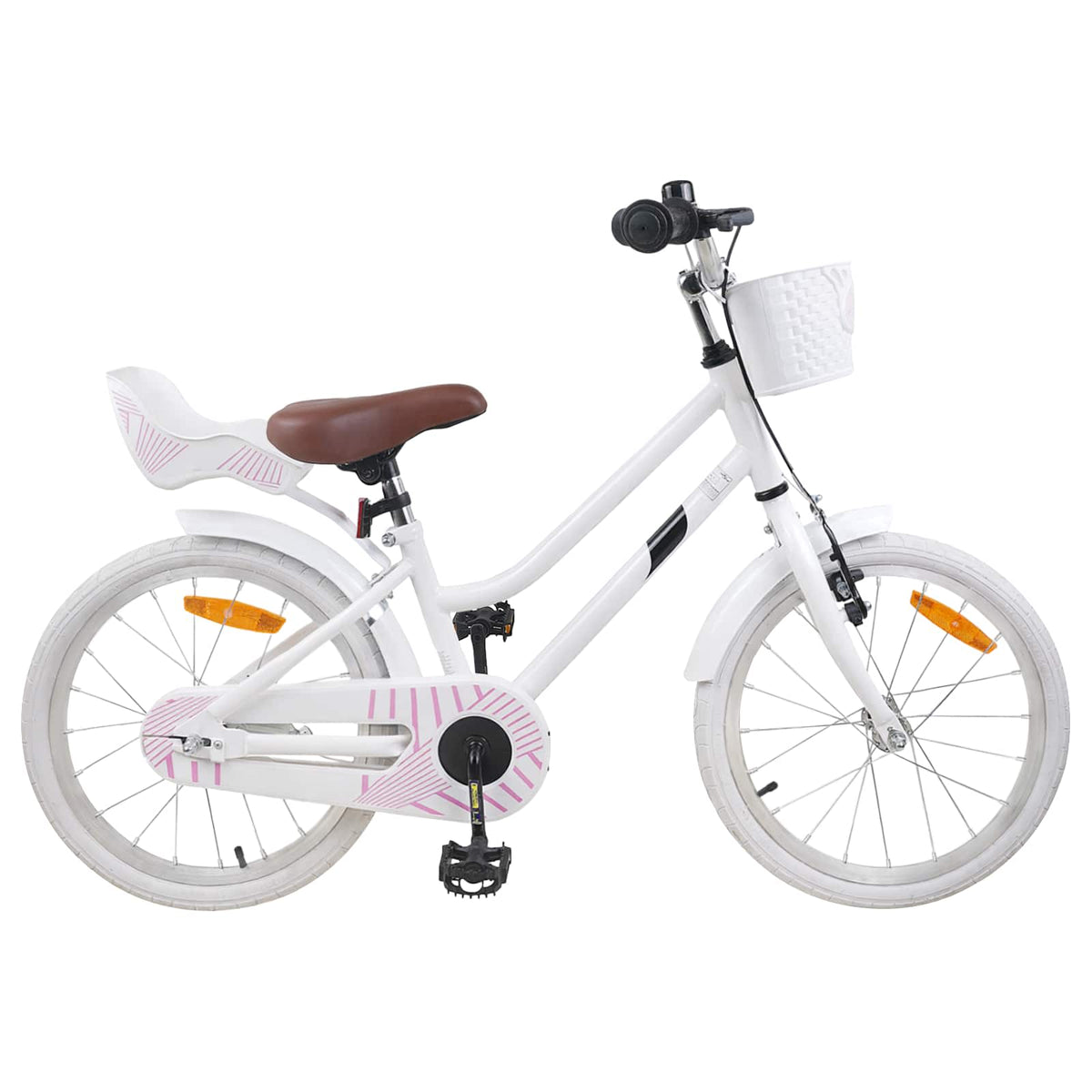 Bicicleta Infantil 18 Polegadas para 5-7 anos Branco — foto 1