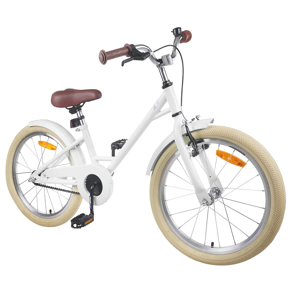 Bicicleta Infantil 18 Polegadas para 5-7 anos Branco — foto 2