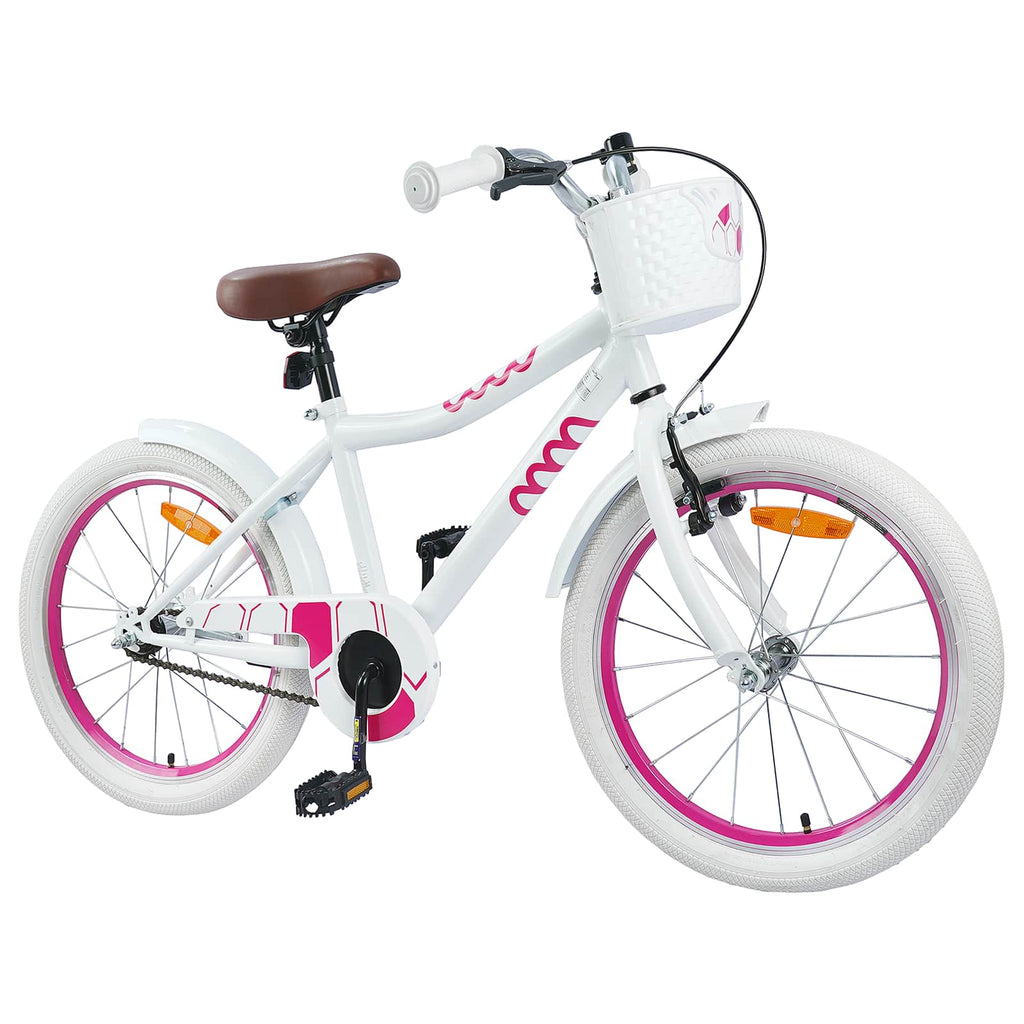 Bicicleta Infantil 18 Polegadas para 5-7 anos Branco — foto 2