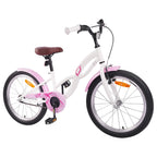 Bicicleta Infantil 18 Polegadas para 5-7 anos Branco — foto 2