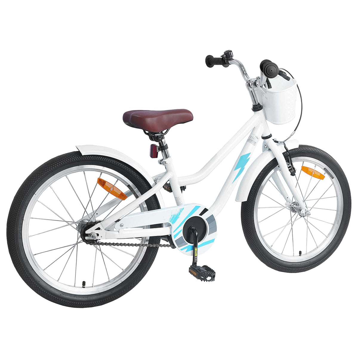 Bicicleta Infantil 18 Polegadas para 5-7 anos Branco — foto 3