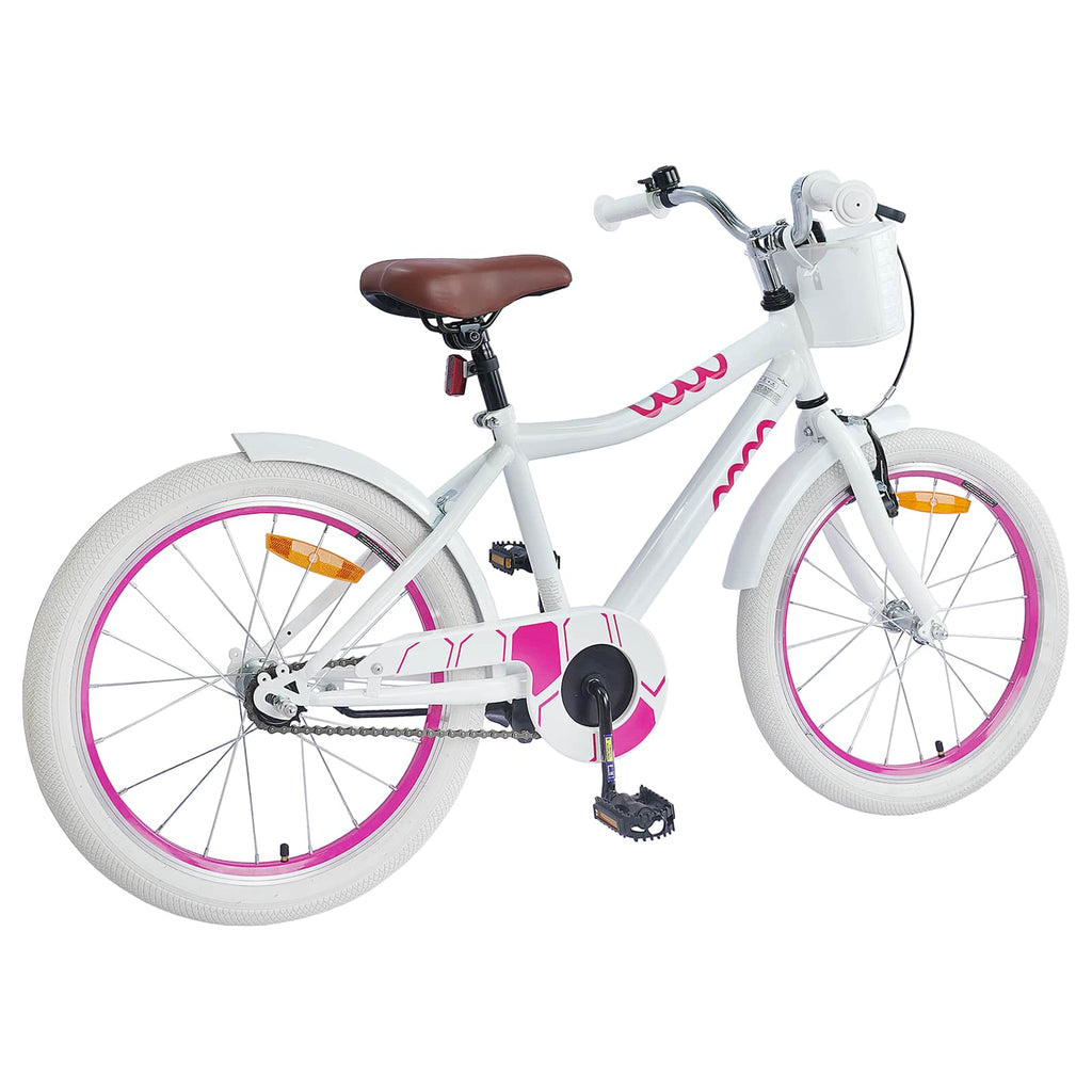 Bicicleta Infantil 18 Polegadas para 5-7 anos Branco — foto 3