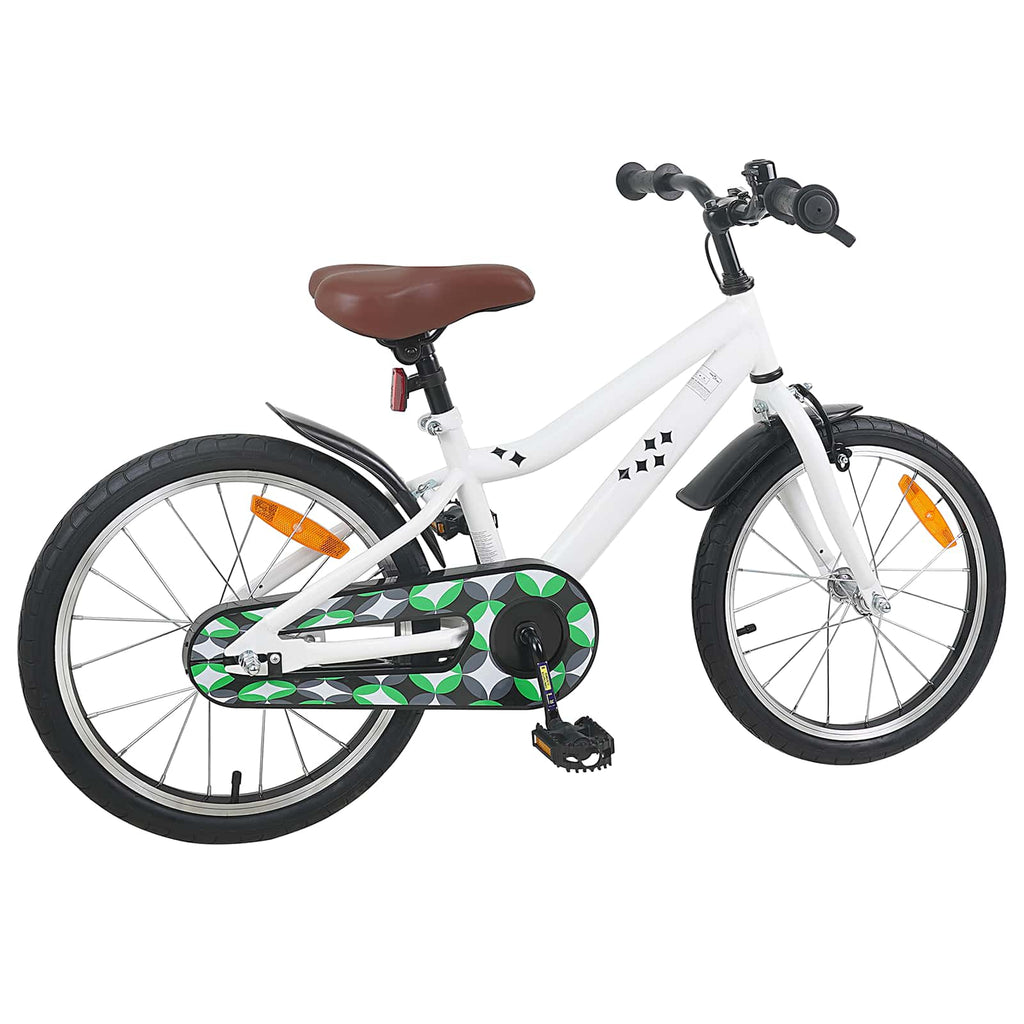 Bicicleta Infantil 18 Polegadas para 5-7 anos Branco — foto 3