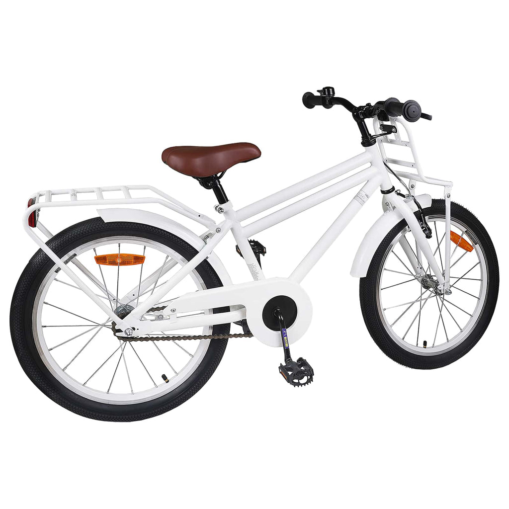 Bicicleta Infantil 18 Polegadas para 5-7 anos Branco — foto 3