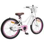 Bicicleta Infantil 18 Polegadas para 5-7 anos Branco — foto 3