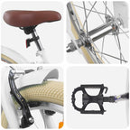 Bicicleta Infantil 18 Polegadas para 5-7 anos Branco — foto 4