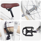 Bicicleta Infantil 18 Polegadas para 5-7 anos Branco — foto 4