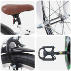Bicicleta Infantil 18 Polegadas para 5-7 anos Branco — foto 4