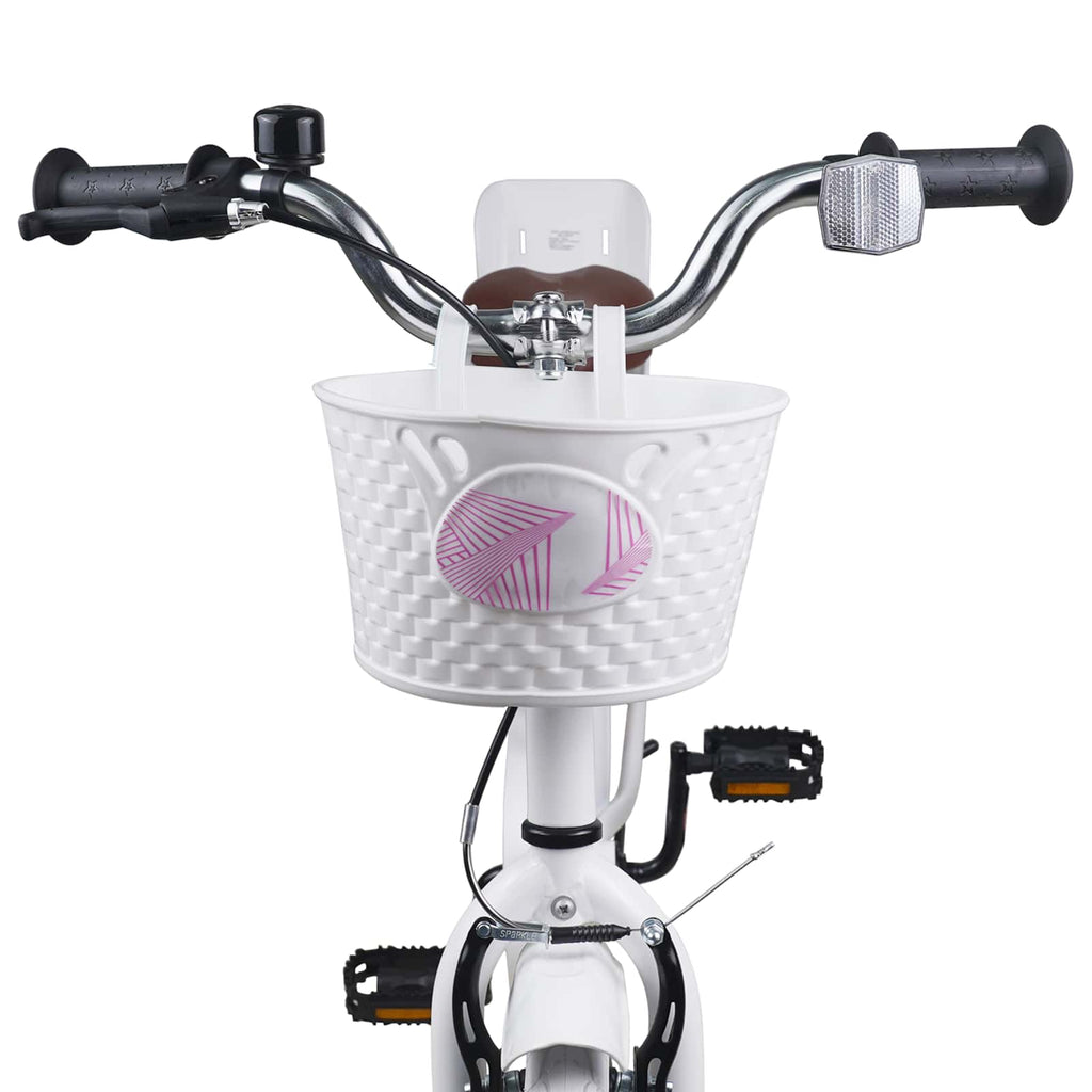 Bicicleta Infantil 18 Polegadas para 5-7 anos Branco — foto 5