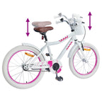 Bicicleta Infantil 18 Polegadas para 5-7 anos Branco — foto 7