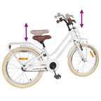 Bicicleta Infantil 18 Polegadas para 5-7 anos Branco — foto 7