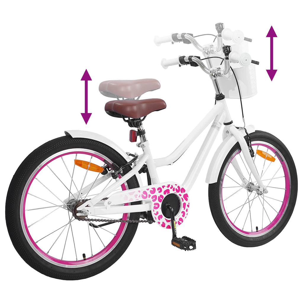 Bicicleta Infantil 18 Polegadas para 5-7 anos Branco — foto 7