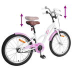 Bicicleta Infantil 18 Polegadas para 5-7 anos Branco — foto 7
