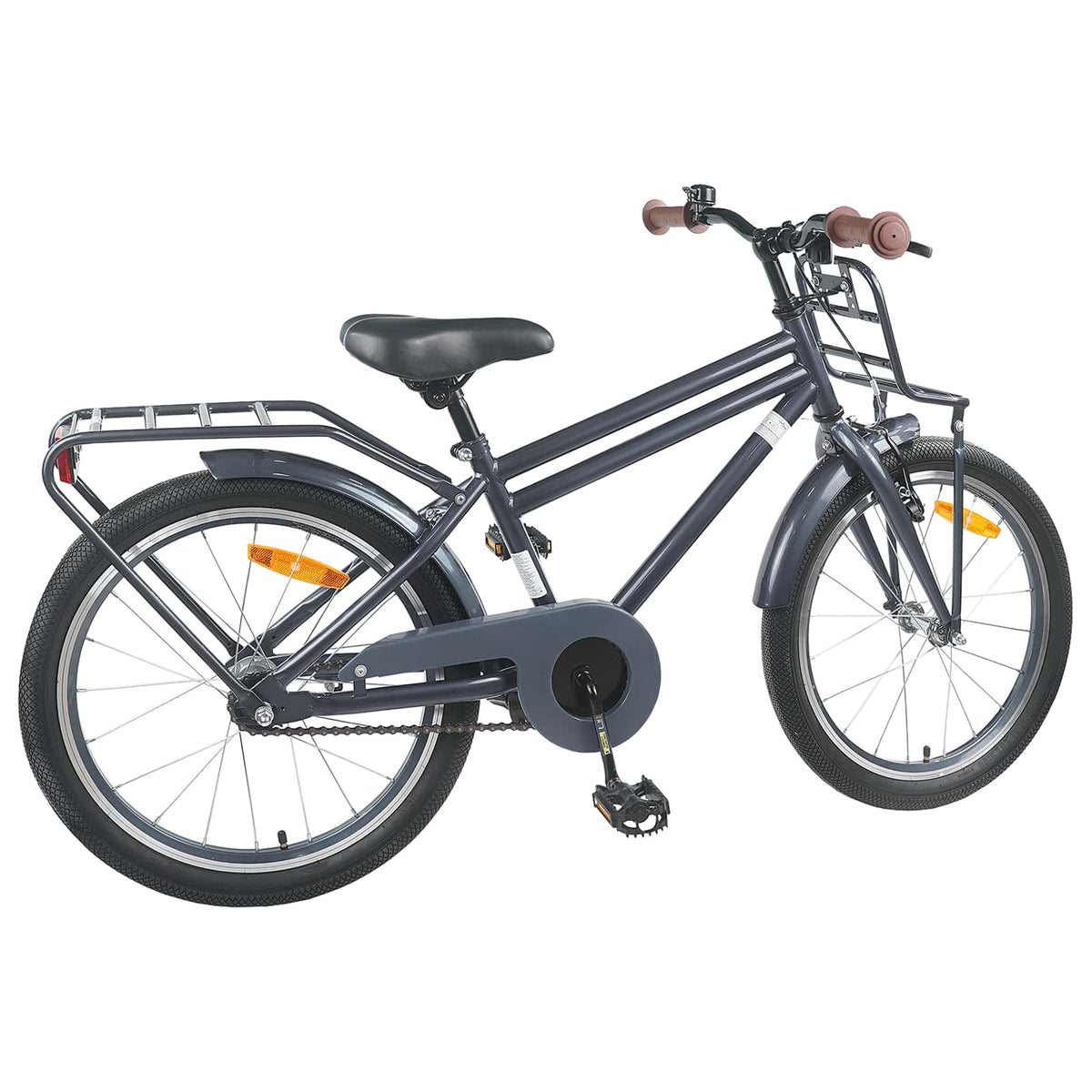 Bicicleta Infantil 18 Polegadas para 5-7 anos Cinzento-Escuro — foto 3